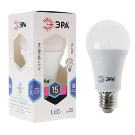 Лампа светодиодная ЭРА LED smd A60-15W-840-E27 11272