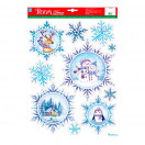 Стикер 29*41см Игрушки Зимний пейзаж Room Decor WDX5603A