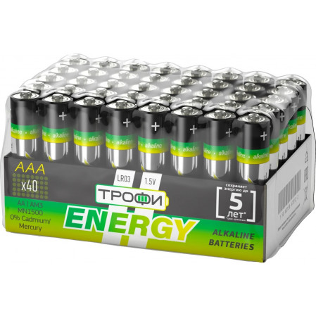 Элемент питания Трофи LR03-40 bulk ECO (ЦЕНА ЗА ШТ.)