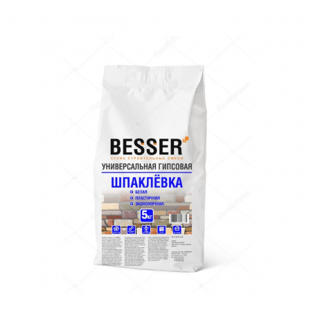 Шпатлевка BESSER гипсовая 5кг, 16599