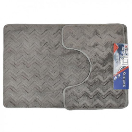 Коврик для ванной набор 60*90/60*45 см Зигзаг Baizheng BZ-BLT269-2/3