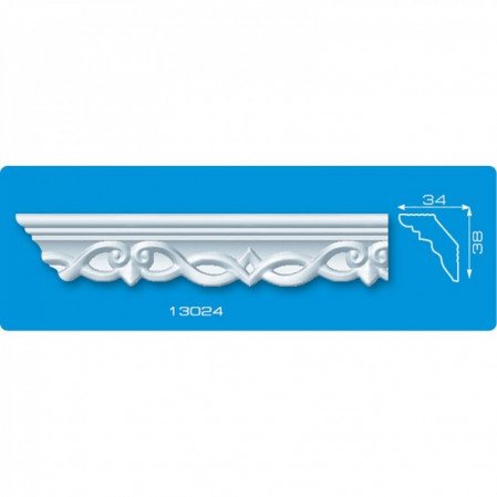 Плинтус 13024 1,3м Формат 34*38мм (уголок В1324)