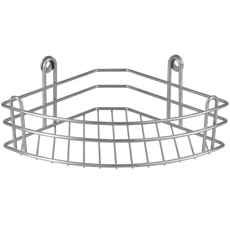 Полка мет. для ванной, 1-ярус, 28,5*18*10см, угловая, арт. RUS-385019-1