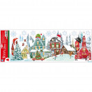 Стикер ПВХ 21*53 см влагостойкий Сказочный город Room Decor WDX0414 BK-A