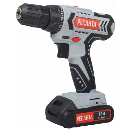 Дрель-шуруповерт аккум. ДА-18-2ЛК Ресанта 75/14/5