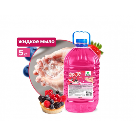 Мыло жидкое Clean&Green Soapy Light Ягодный десерт 5л CG8229, 113311