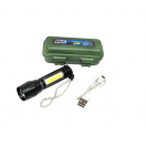 Фонарь многофункциональный светодиодный ХК аккум, 1 LED+ СОВ, зарядка USB, арт.ВВ-2028-055/100208
