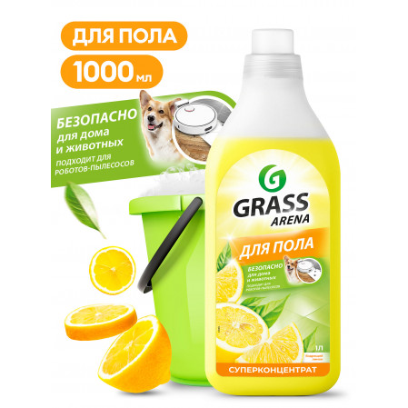 Средство для мытья полов GRASS Arena лимон 1,0л