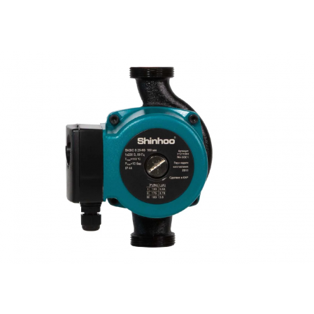 Насос циркуляционный BASIC S 32-8S 230V 180мм SHINHOO Насос циркуляционный BASIC S 32-8S 230V 180мм SHINHOO
