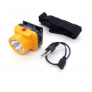 Трофи фонарь налобный TG1 1W (80lm) акк. (0.5Ah), луч 50м, 7 ч раб. 4991
