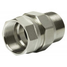 Соед.прям. 1 1/4" никелир.