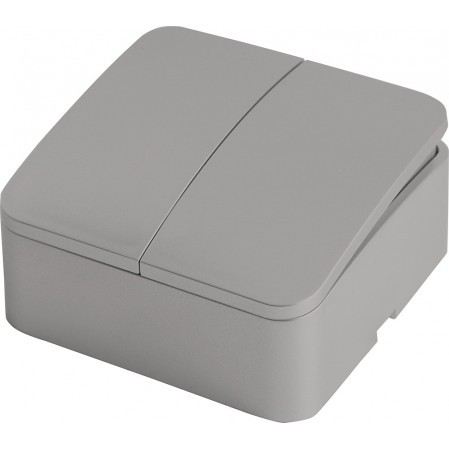 STEKKER СОФИЯ выкл. ОУ 2 кл. 10А IP20, серебро MSW10-20-03 49297 64