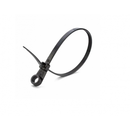 Fortisflex хомут (стяжки) нейлон КСО 5х220 черный 80534 с отверстием под винт