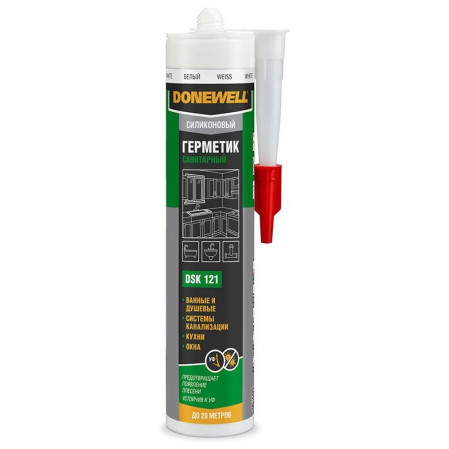 Герметик силиконовый Donewell санит.белый 260мл DSK-121