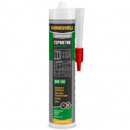 Герметик силиконовый Donewell санит. прозрачный 260мл DSK-120