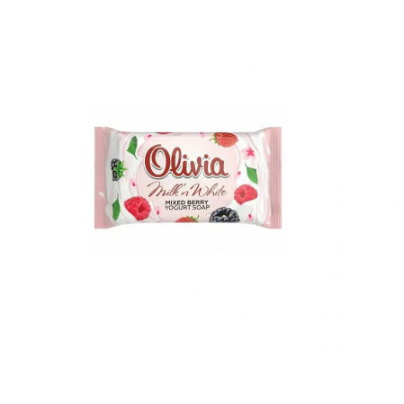 ALVIERO Мыло туалетное твердое "Milk n White" Mixed Berry, 140гр