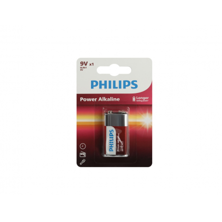 Э/п Philips крона 9V 6LR61/9V 6F22 1BL Power 6LR61P1B/51