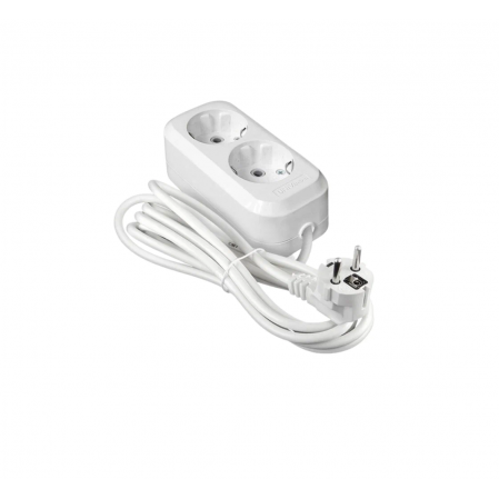 Сет. удлинитель UNIVersal ПВС 3х1 2роз. 2м 16А земля (корпус ABS) E-302 1972