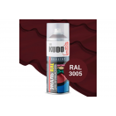 Эмаль KUDO д/металлочерепицы RAL 3005 винно-красная 520мл