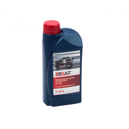 Масло BRAIT для поршневых компрессоров VG-100 (минеральное) 1л/0,946л