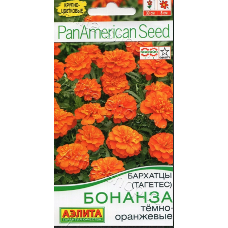 Бархатцы Бонанза темно-оранжевые 7шт ЦП Аэлита, 253201