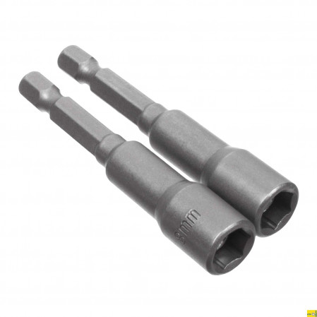 Биты с торцевыми головками сталь CrV, 1/4" 6мм -45мм  33-3-850