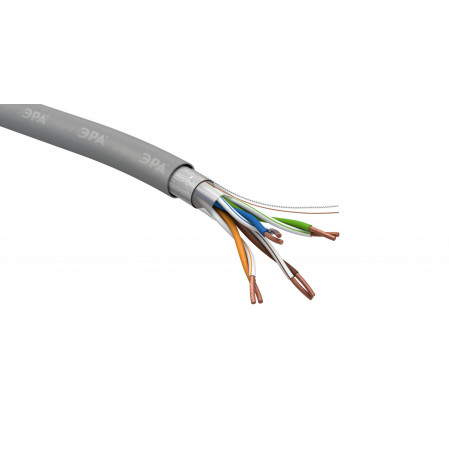 Кабель витая пара  U/UTP 4*2*24 AWG Cat5e CCA ЭРА SIMPLE, 888080
