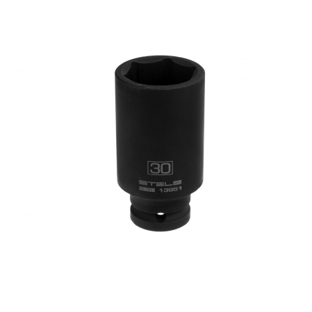 Головка ударная удлиненная шестигранная, 30 мм, 1/2", CrMo// Stels, 13951