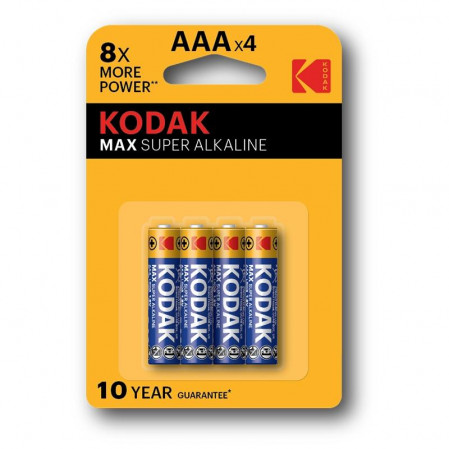 Батарейка Kodak LR03 BL-4 MAX SUPER Alkaline
