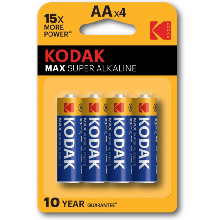 Батарейка Kodak LR06 BL-4 MAX SUPER Alkaline