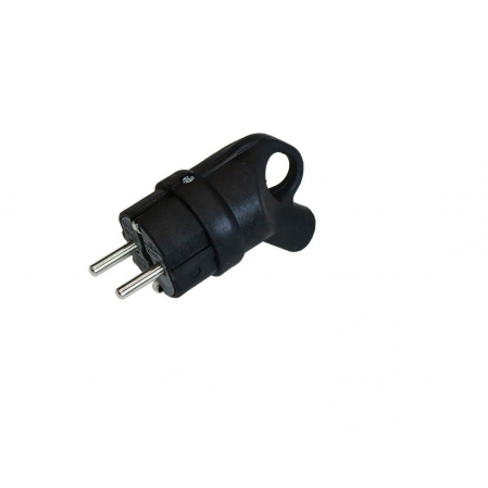 1-2.SALE вилка с кольцом каучук 2P+PE 1х16А 220-24V IP44 черн., 874329