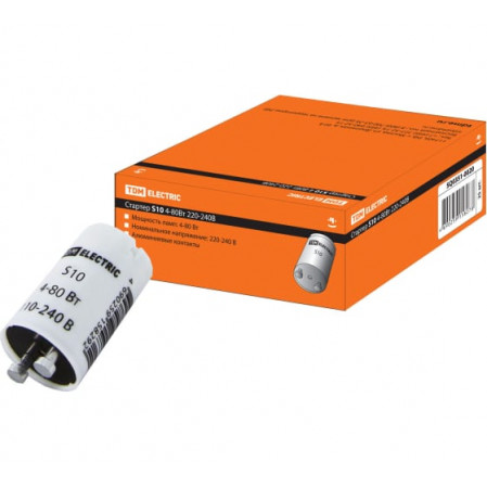Стартер S10 4-80W 220-240V алюм. контакты TDM SQ0351-0020