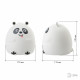 Ночник св/д детский мягкий 2W NLED-417-2W-W, белый/черный ПАНДА, сенсор 3 реж., ЭРА 717749
