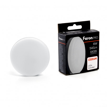 Лампа Feron. Pro GX53 11W 6400К 6К матовый 73*26 LB-1506 38201 Лампа Feron. Pro GX53 11W 6400К 6К матовый 73*26 LB-1506 38201
