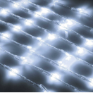 Гирлянда СНОУ БУМ водопад 192LED*белый, 1,2х2м, 8 нитей, ПВХ прозр., 8 реж, 382-023, 115082