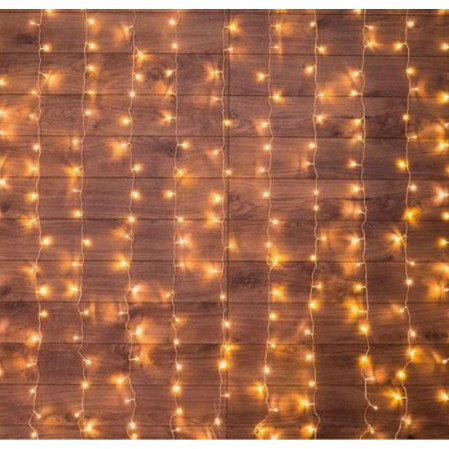 Гирлянда светодиодная 2*3 м 240 led 230 В 8 реж дождь теплый белый Neon-night