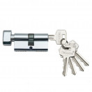 Цилиндровый механизм с вертушкой ЦАМ ЦМВ 70mm (30+10+30) CP хром 5кл. 208089