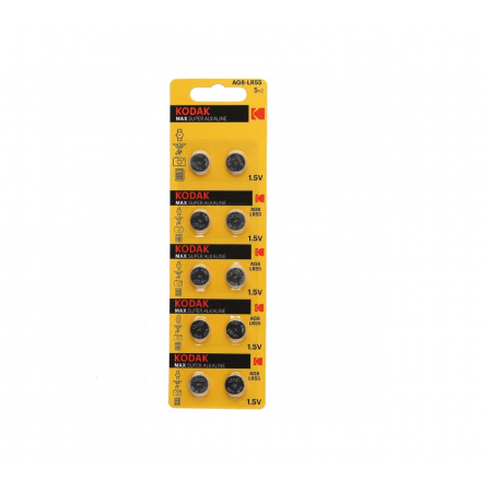 Батарейка Kodak AG7 (399) LR926, LR57 [KAG7-10] MAX Button Cell (ЦЕНА ЗА ШТ.)