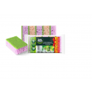 Master FRESH Губки д/мытья посуды XL (bubble-поролон), 10 шт. микс яркие цвета