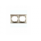 Рамка на 2 поста гор. Intro Plano шампань 1-502-04