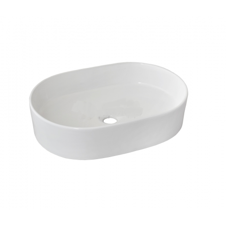 COFFER ART 0055W раковина накладная 600х380 мм, без отверстия под смеситель, овал