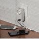 Разветвитель 1 роз. 16А+2 USB 2000mA белый, земля SP-1e-USB-W