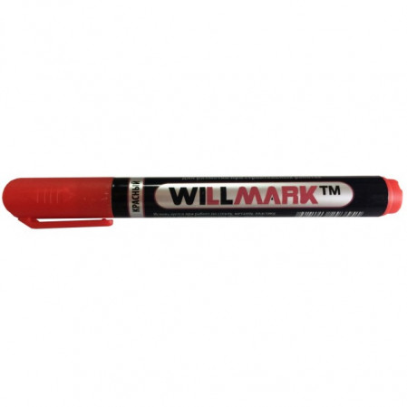 Маркер строительный WILLMARK  красный 04333К