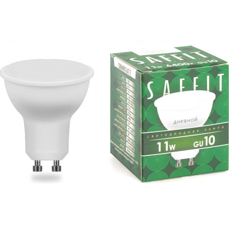 Saffit MR16 GU10 11W(905lm) 6400К 6К матовая 50*57 SBMR1611, 55156