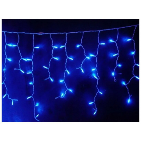 Гирлянда светодиодная уличная "Бахрома", 3м, 70 LED, цвет синий, 30/50/70см, 115950