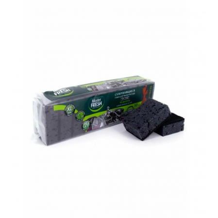 Master FRESH Губки для мытья посуды XL (bubble-поролон), 10шт. BLACK