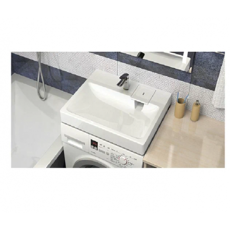 Раковина гранитная Стайл V50D1 (сигн.белый) Granit над стиральной машиной 595*490*75, арт.V050D001
