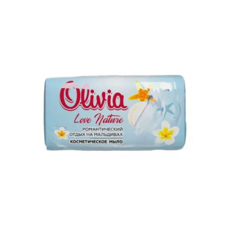 ALVIERO Мыло туалетное твердое "Olivia Love Nature & Fruttis" Романтический отдых на мальдивах, 140г