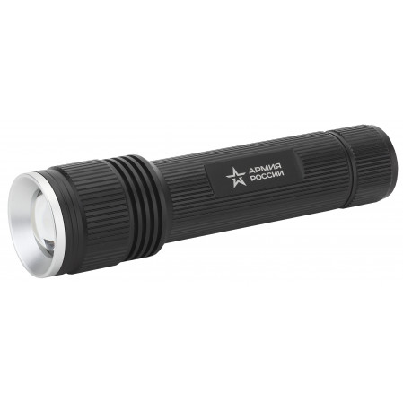 Фонарь ручной МВ-901, Тополь (20W(1800lm) 1216м, алюм.,фокус IPX6, 6хАА, АРМИЯ РОССИИ, 2306