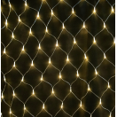 Гирлянда светодиодная 1,5*1,5м, 160 led сетка желтая, Fex, арт.ХНР-1132